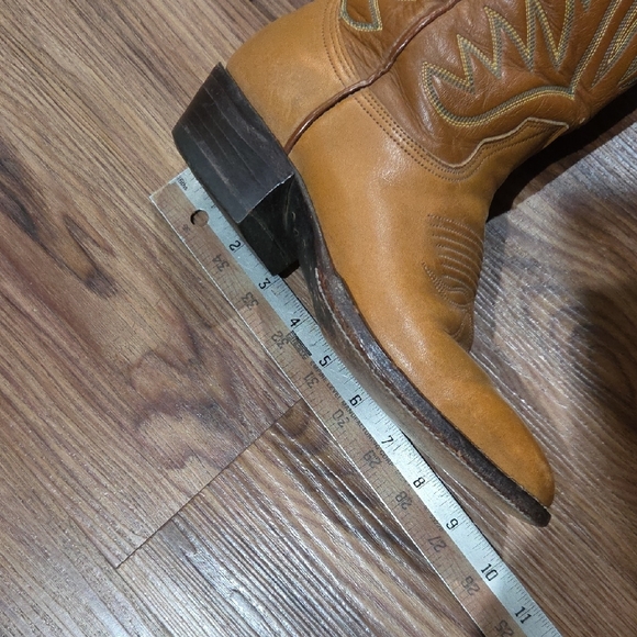 Nocona Tan Leather Cowboy Boots - Picture 10 of 12